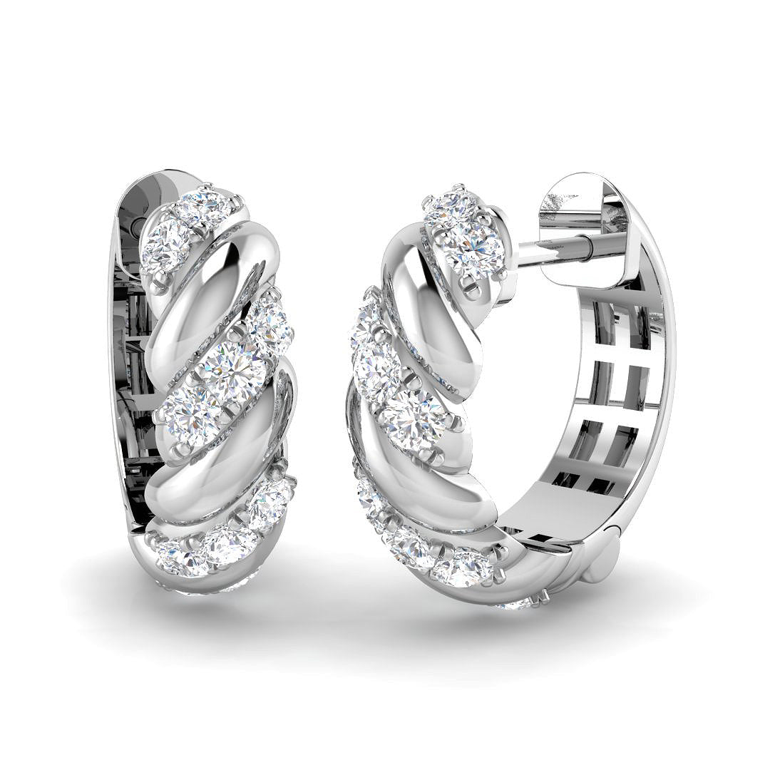 SE6415 — Earrings - 9k White Gold