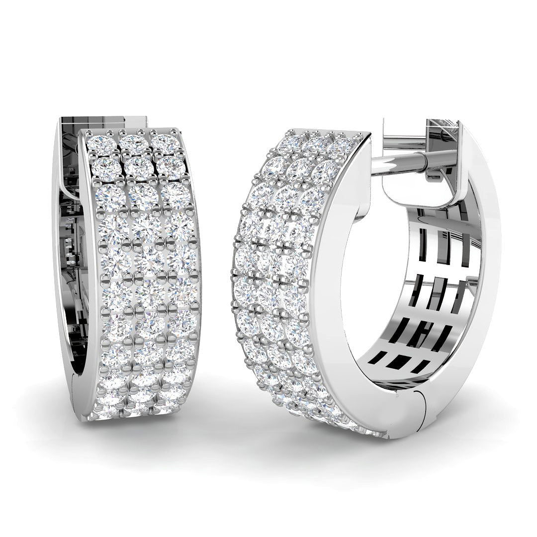 SE6417 — Earrings - 9k White Gold
