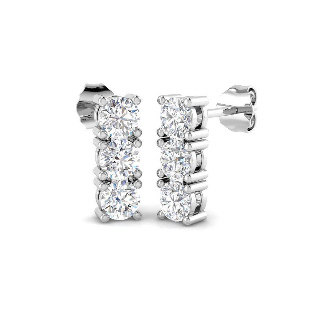 SE6454 — Earrings - 9k White Gold