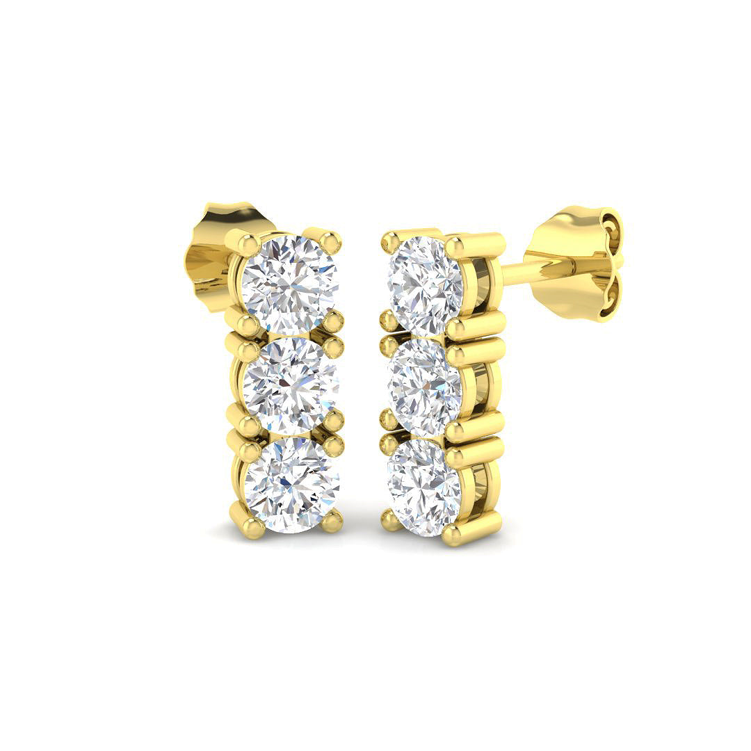 SE6454 — Earrings - 9k Yellow Gold