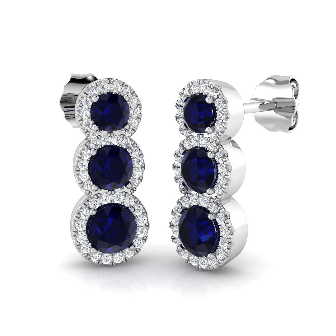 SE6455 — Earrings - 9k White Gold