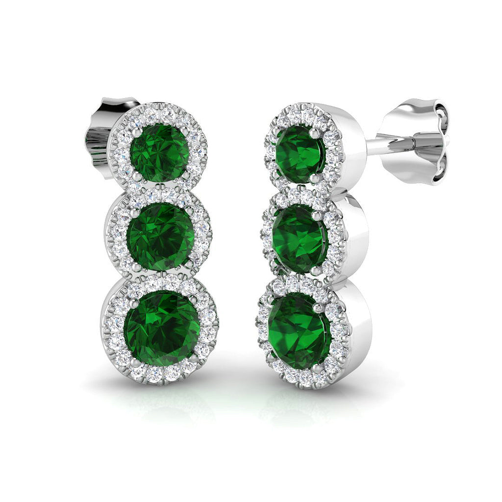 SE6455 — Earrings - 9k White Gold