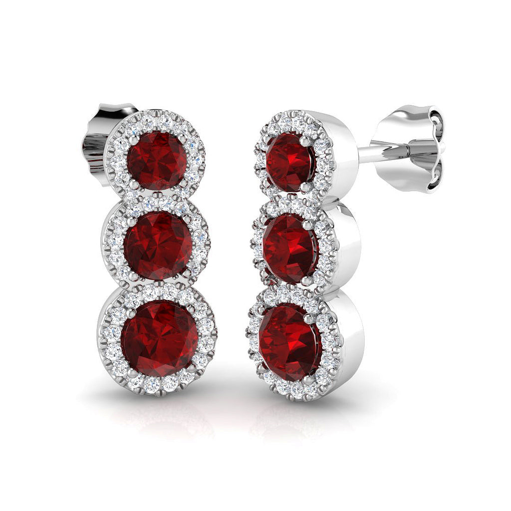 SE6455 — Earrings - 9k White Gold