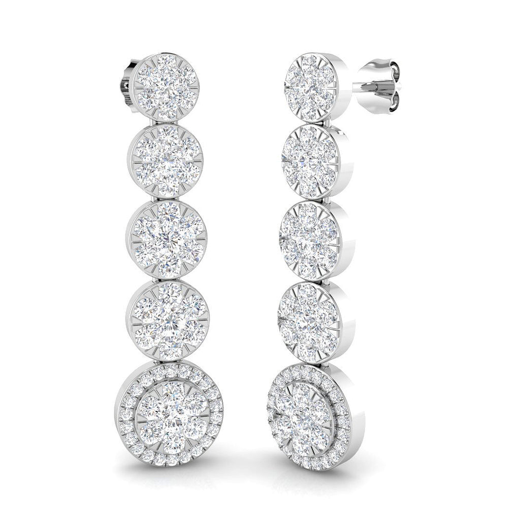 SE6459 — Earrings - 9k White Gold