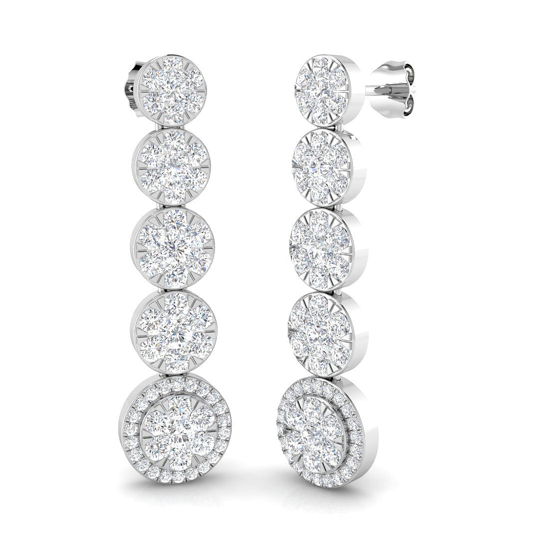 SE6459 — Earrings - 9k White Gold