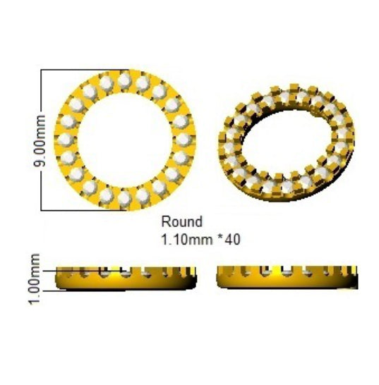 SE6468 — Earrings - 9k Yellow Gold detail