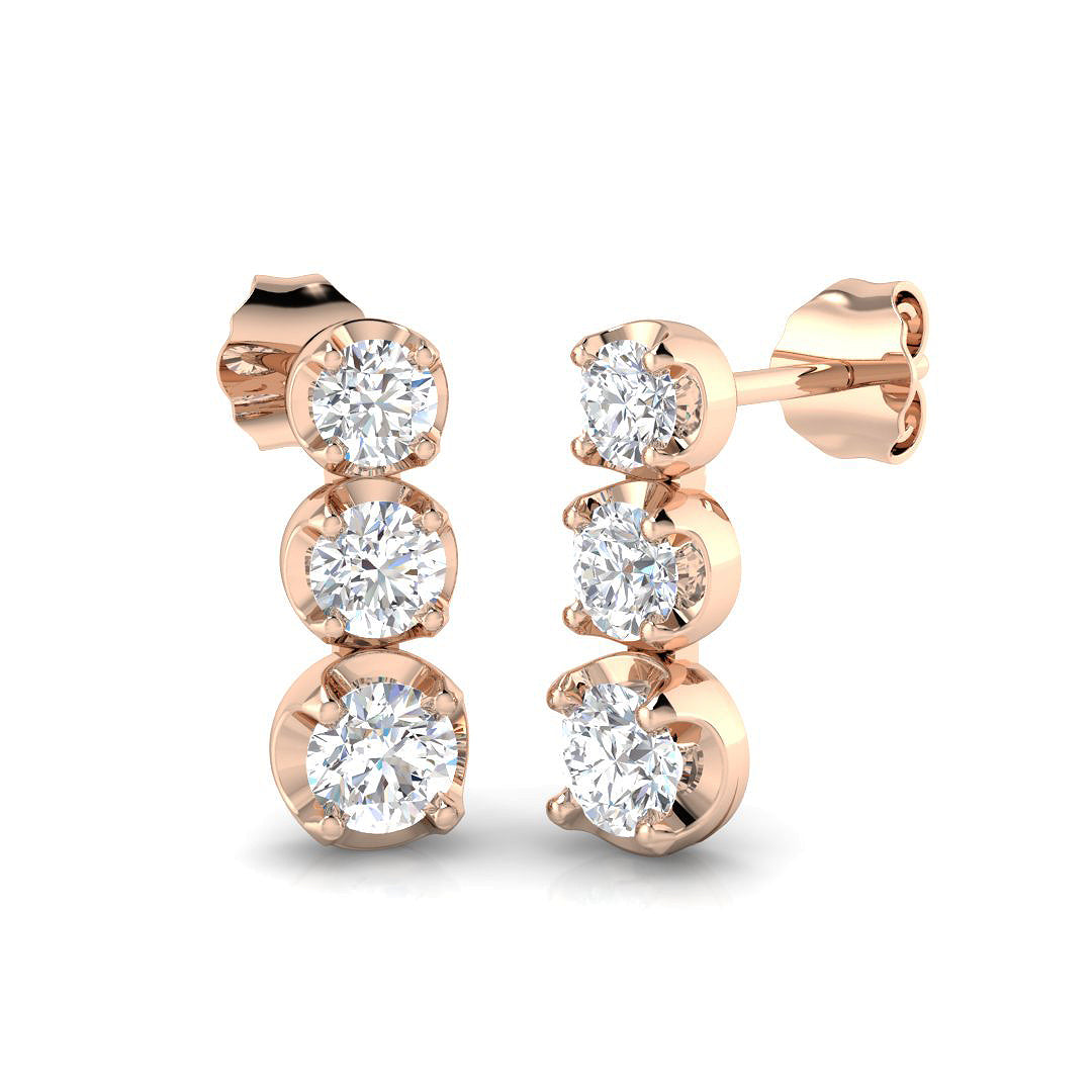 SE6469 — Earrings - 9k Rose Gold