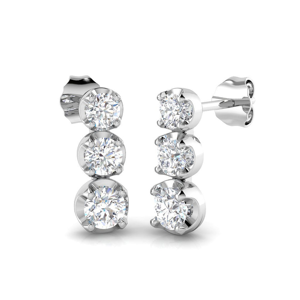 SE6469 — Earrings - 9k White Gold