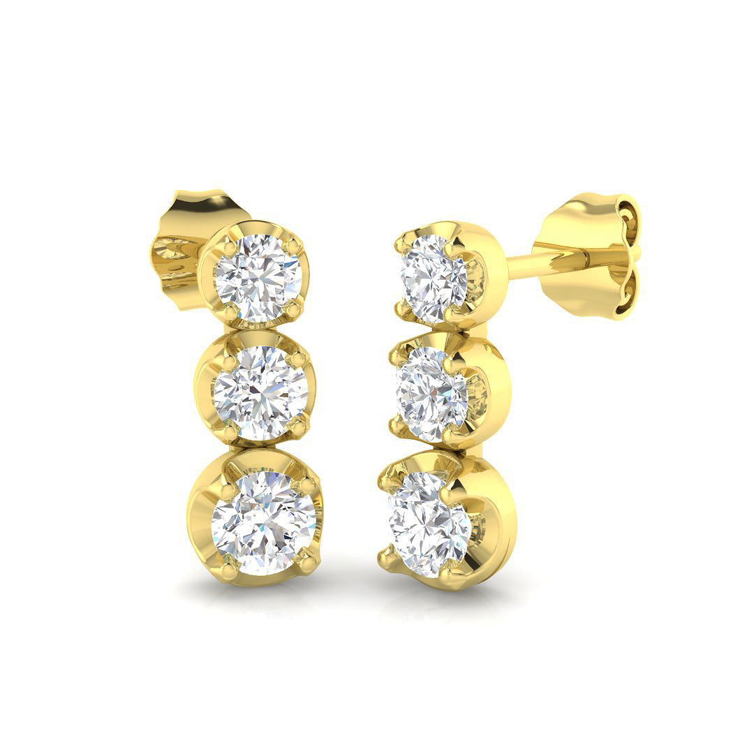 SE6469 — Earrings - 9k Yellow Gold