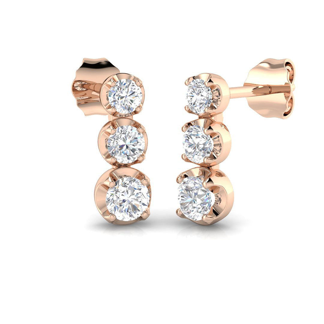 SE6470 — Earrings - 9k Rose Gold