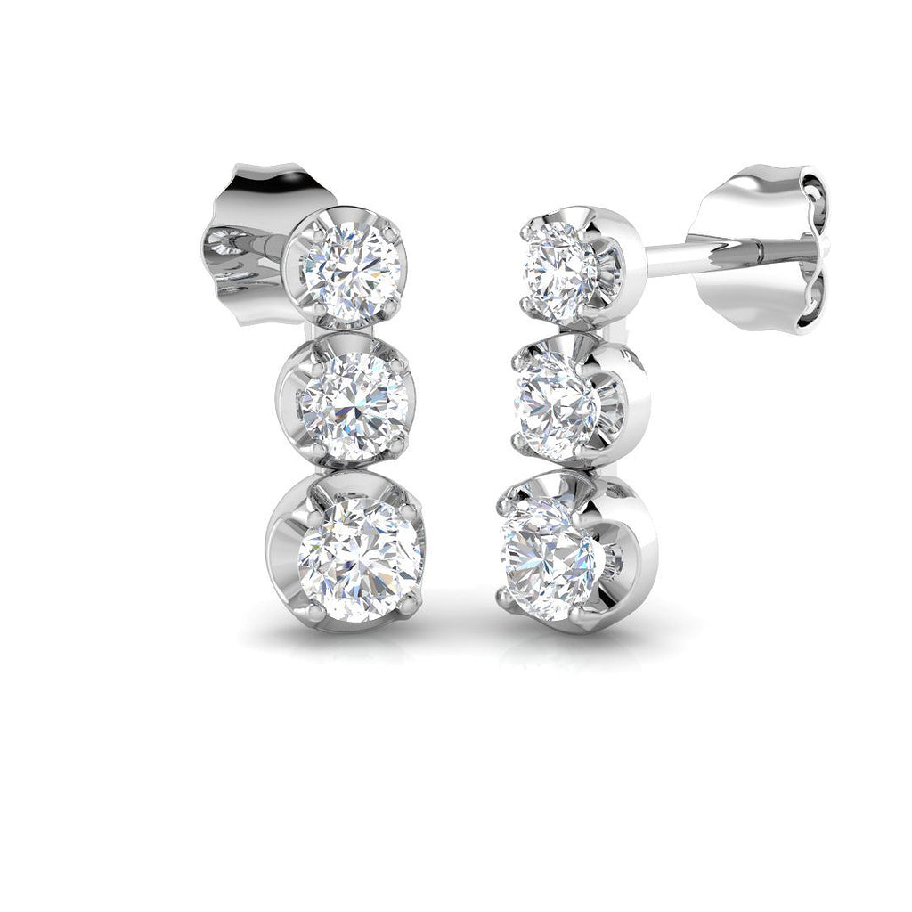 SE6470 — Earrings - 9k White Gold