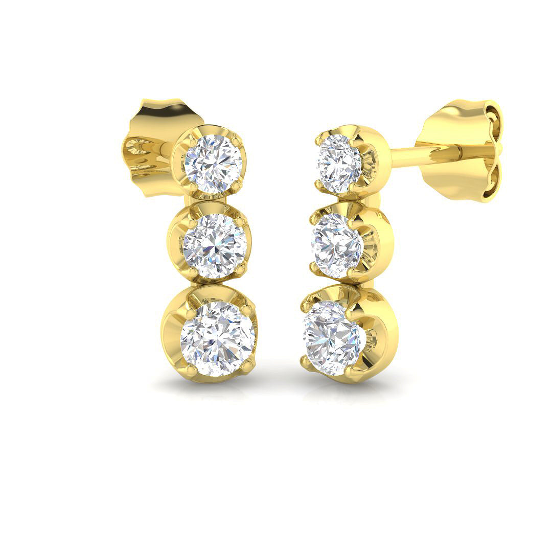 SE6470 — Earrings - 9 KT Yellow Gold