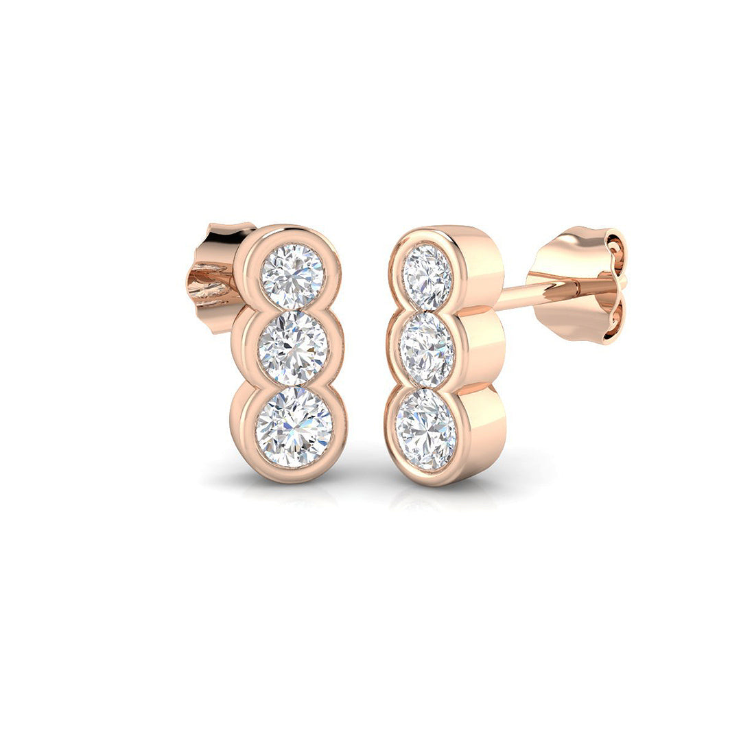 SE6471 — Earrings - 9k Rose Gold