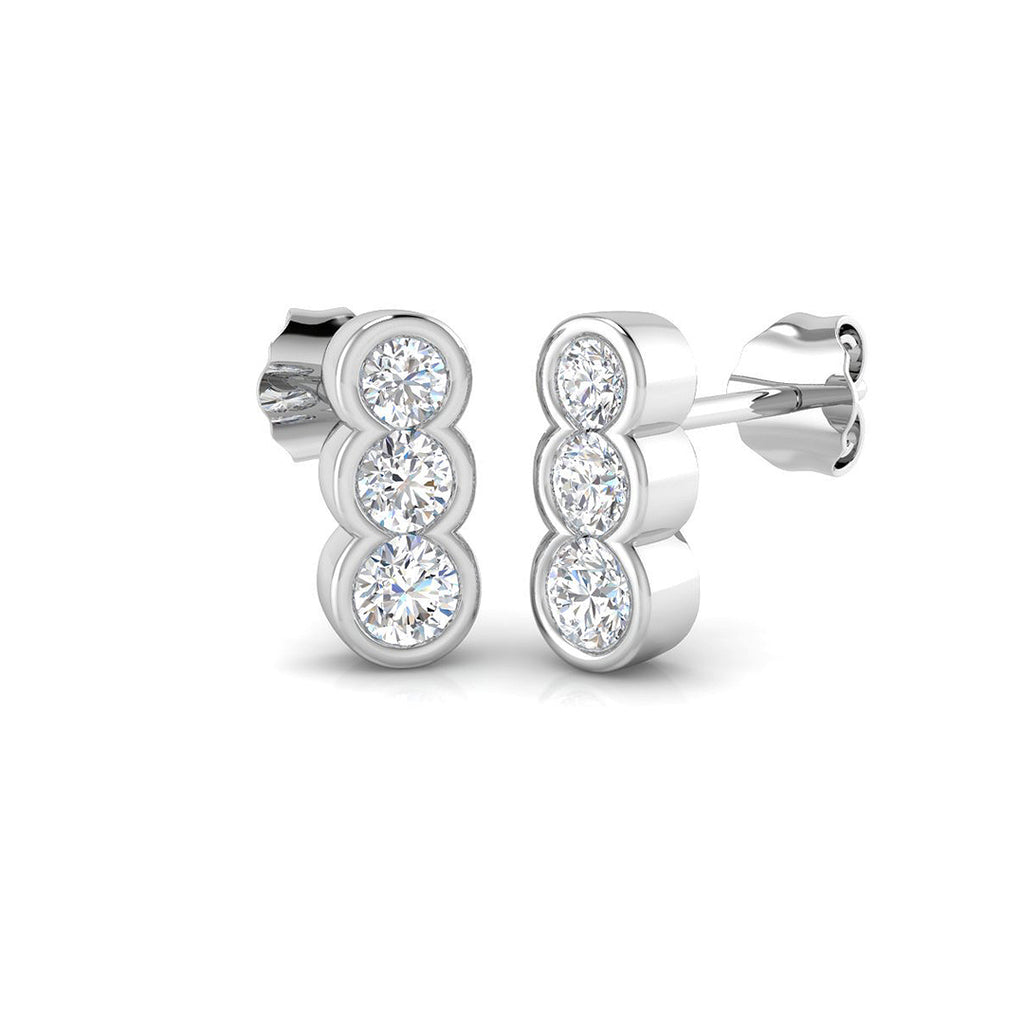SE6471 — Earrings - 9k White Gold