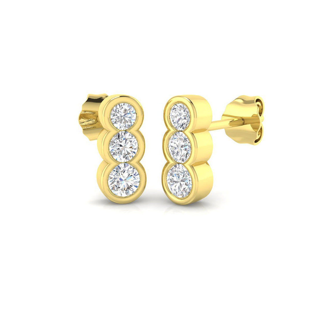 SE6471 — Earrings - 9k Yellow Gold
