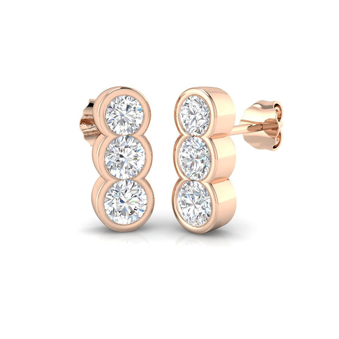 SE6472 — Earrings - 9k Rose Gold
