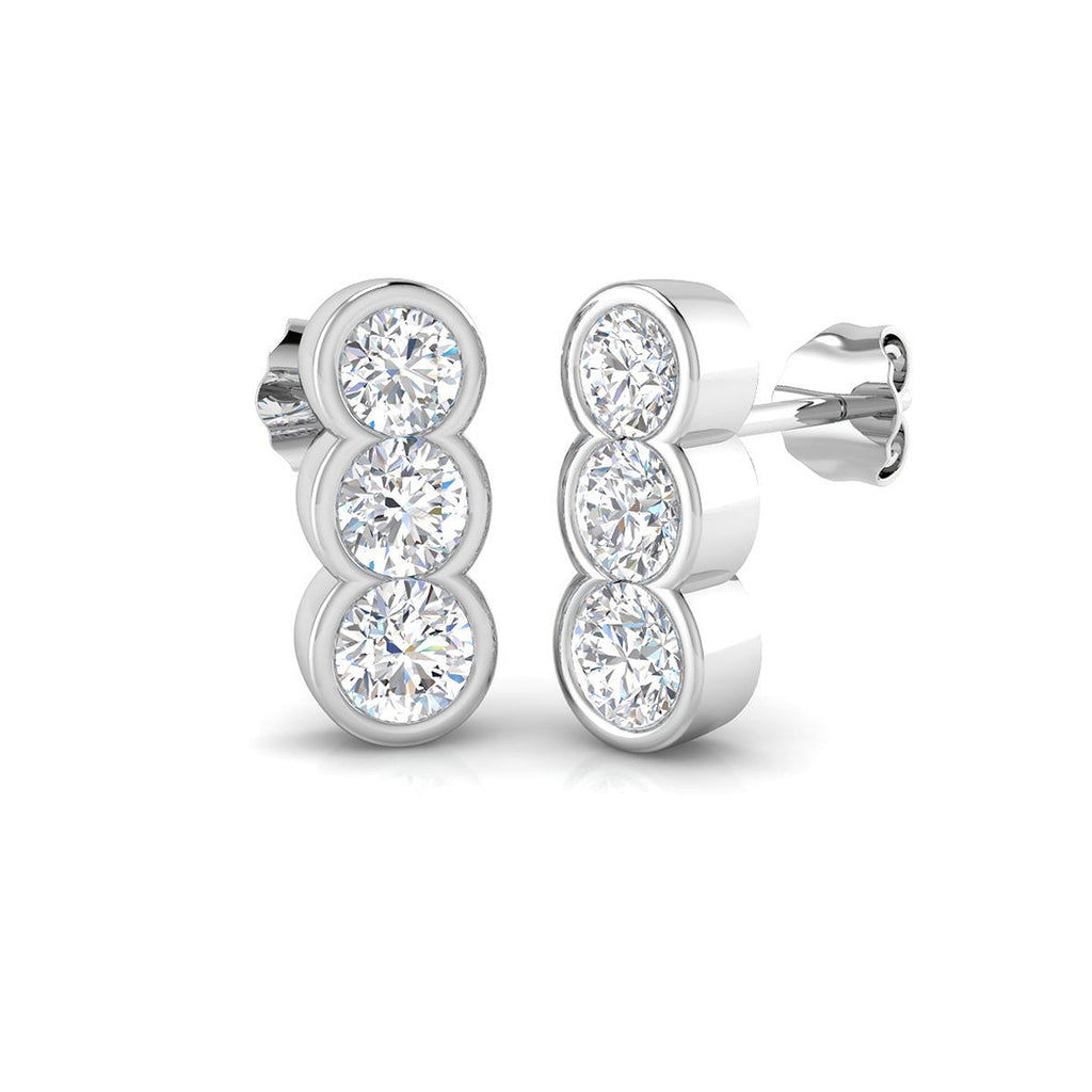 SE6472 — Earrings - 9k White Gold