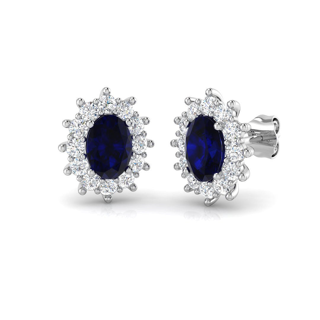 SE6484 — Earrings - 18 KT White Gold