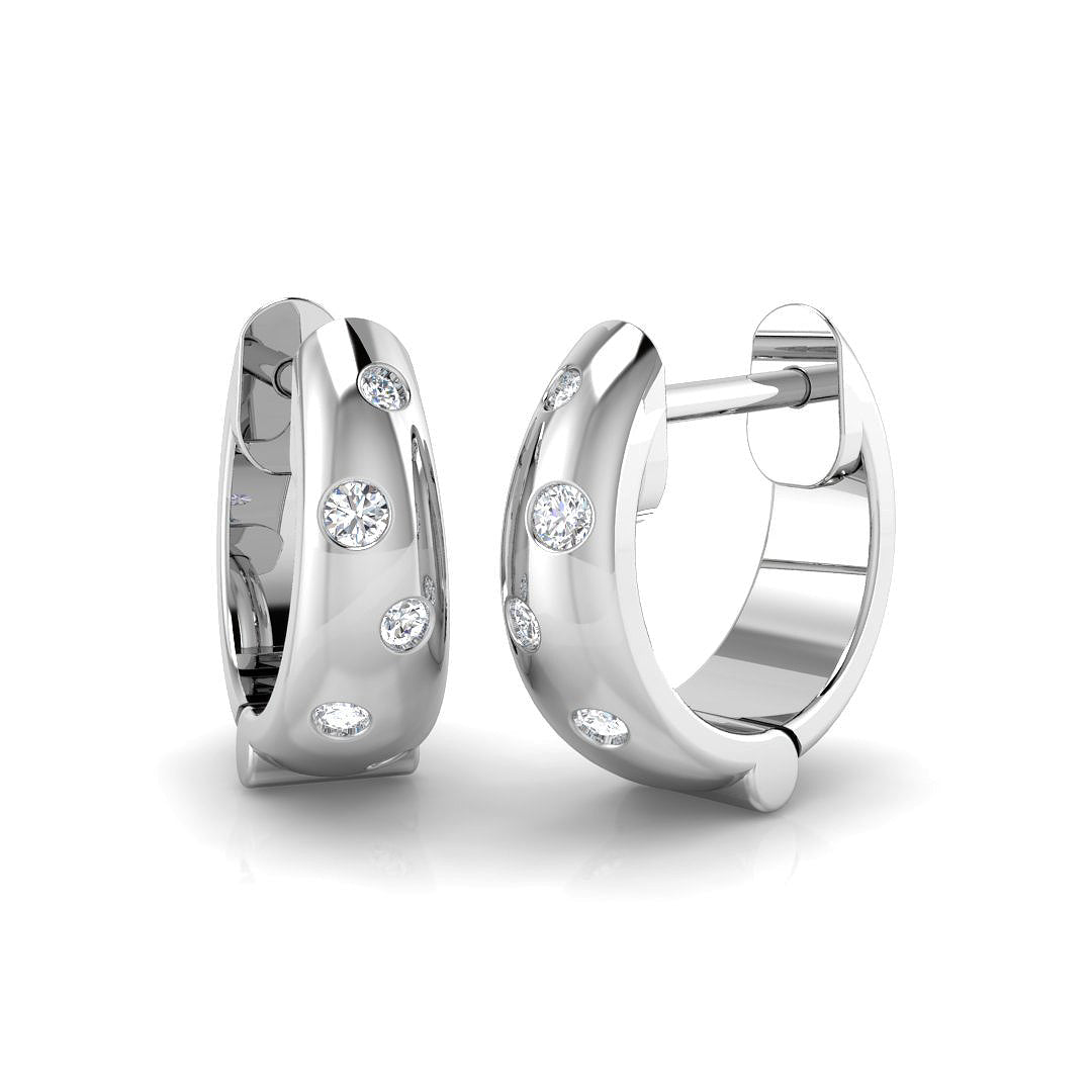 SE6486 — Earrings - 9k White Gold