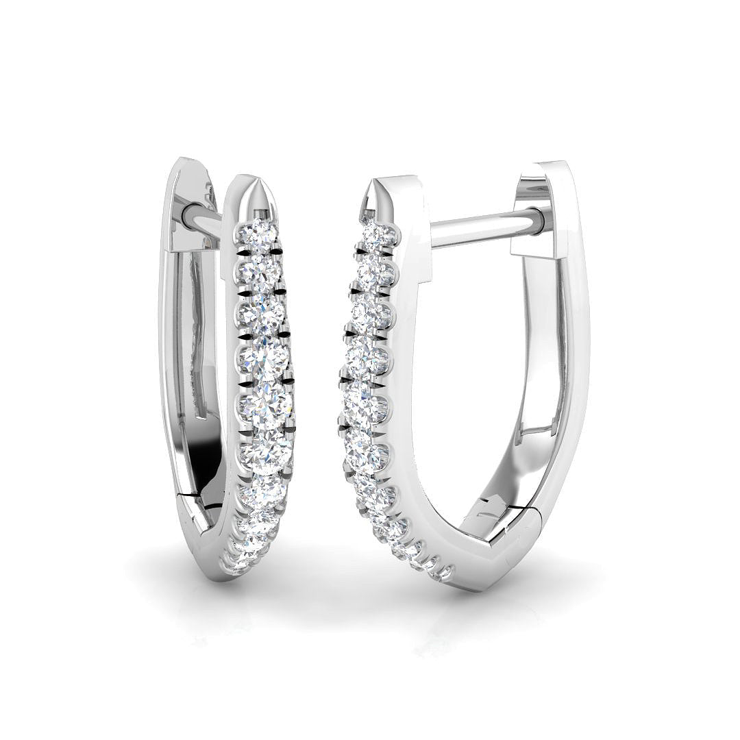 SE6490 — Earrings - 9k White Gold