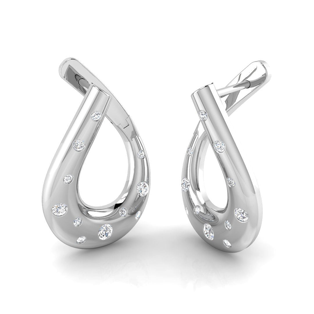 SE6491 — Earrings - 9k White Gold