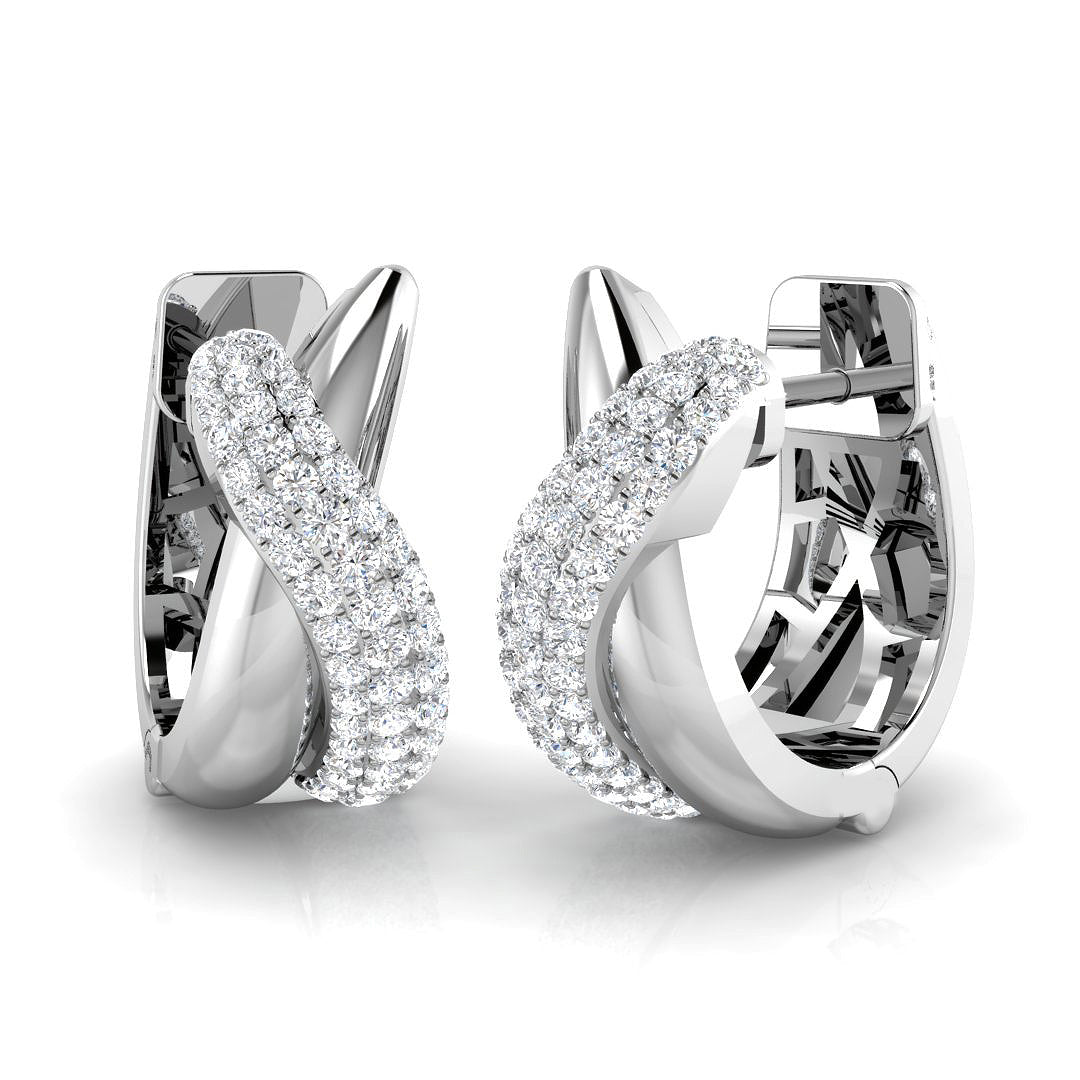 SE6496 — Earrings - 9k White Gold