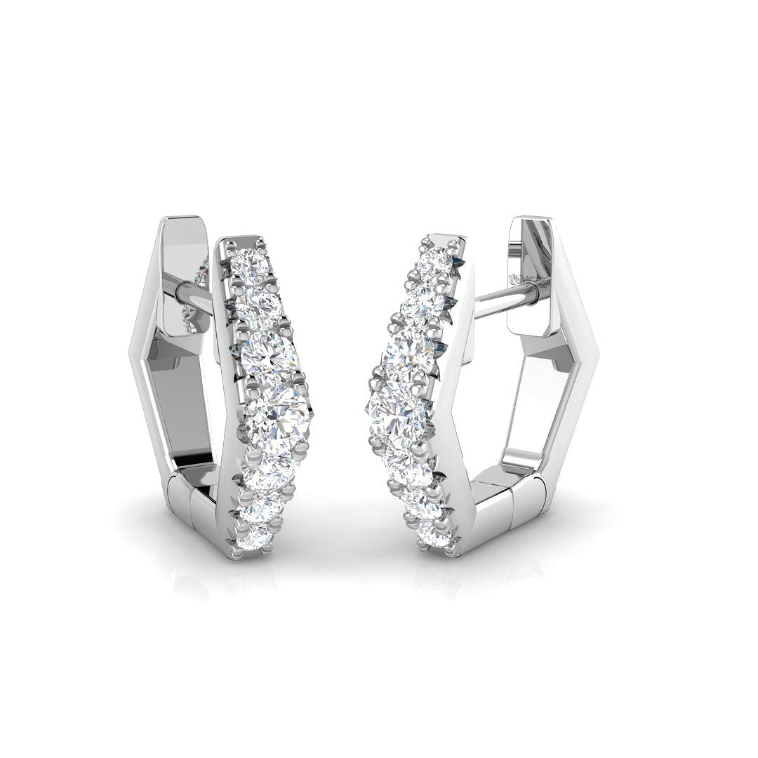 SE6497 — Earrings - 9k White Gold