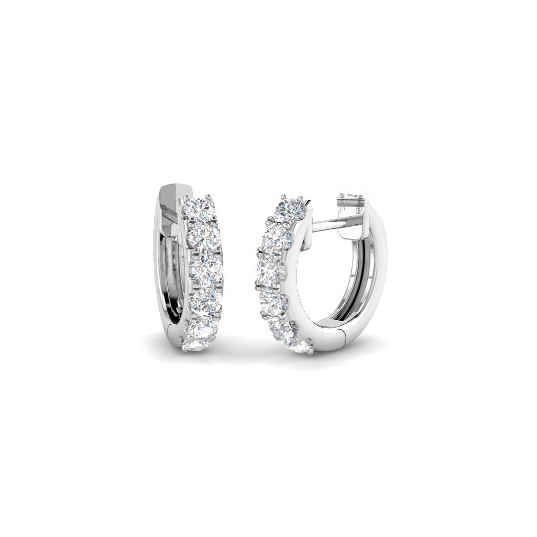 SE6498 — Earrings - 9k White Gold