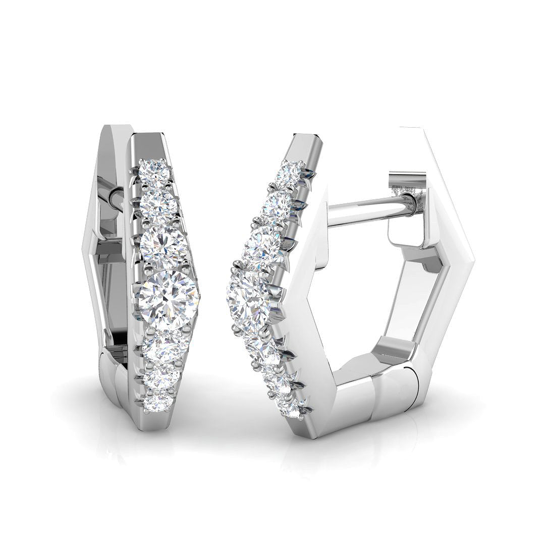 SE6502 — Earrings - 9k White Gold