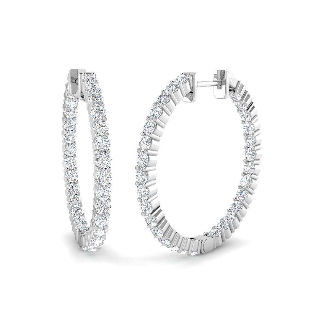 SE6503 — Earrings - 9k White Gold