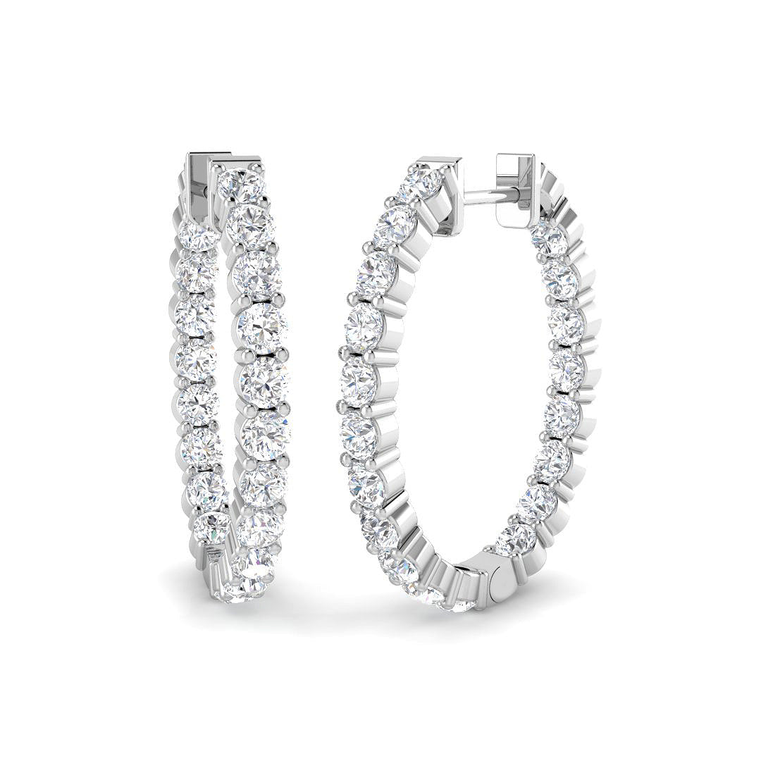 SE6504 — Earrings - 9k White Gold