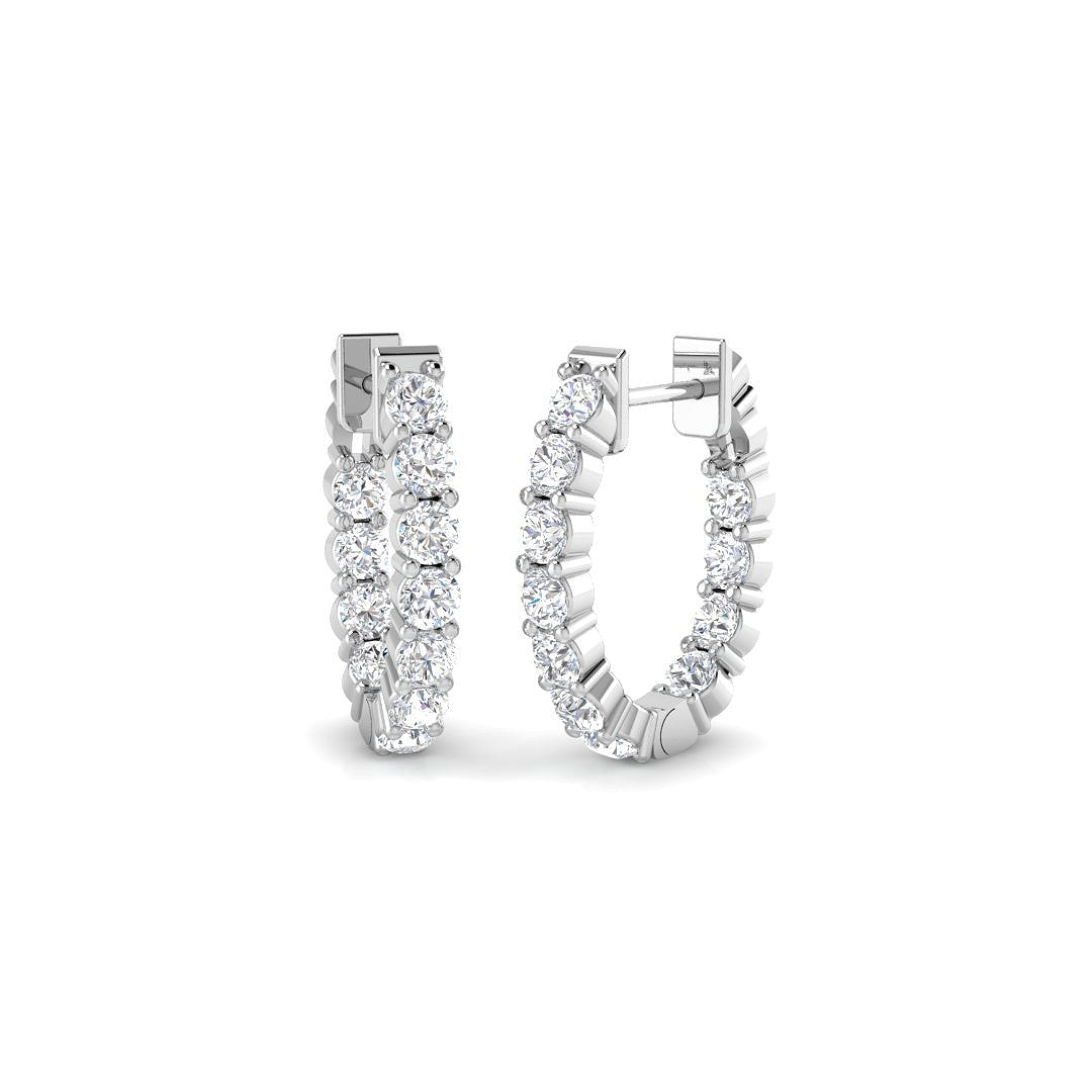 SE6505 — Earrings - 9k White Gold