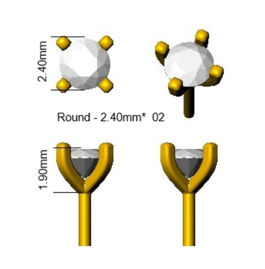 SE6506 — Earrings - 9k Yellow Gold detail