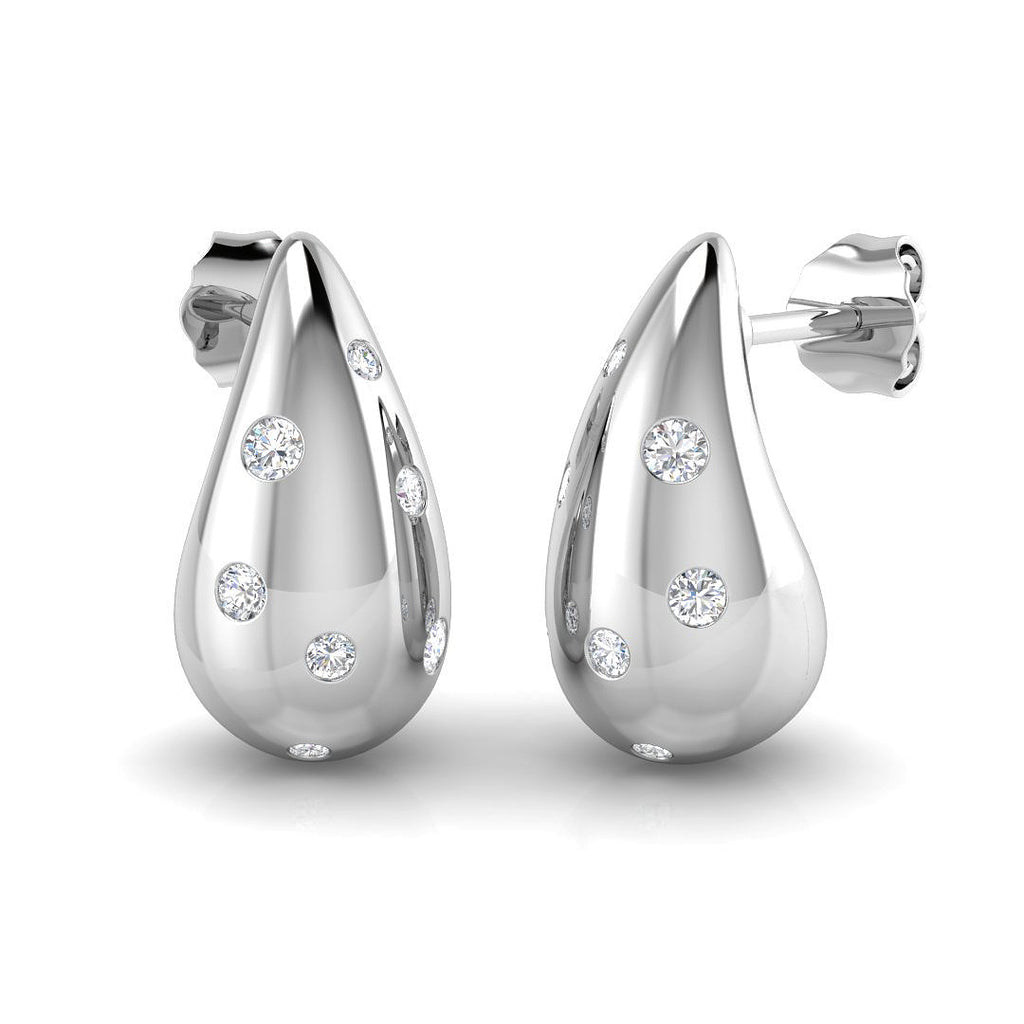 SE6508 — Earrings - 9k White Gold