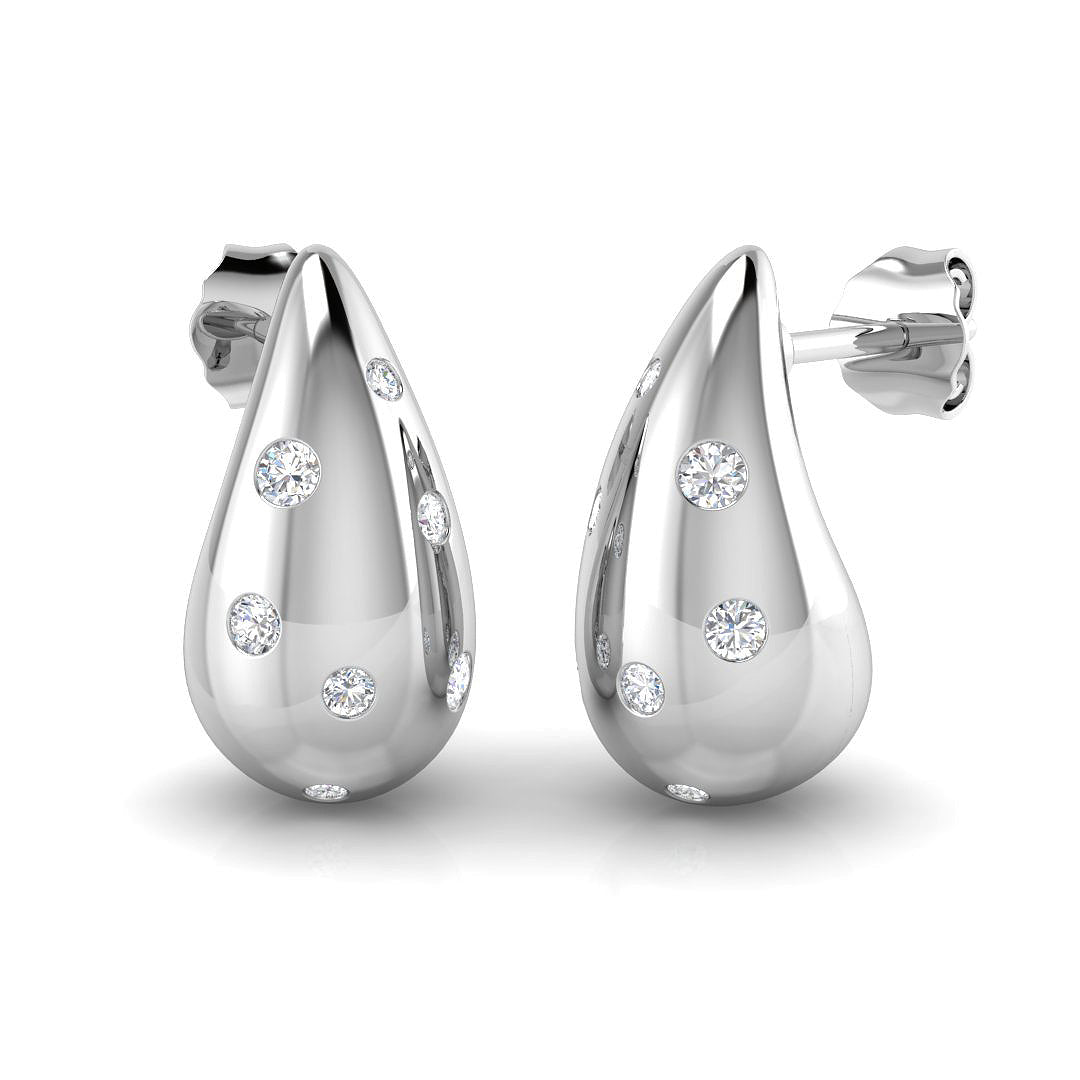 SE6508 — Earrings - 9k White Gold