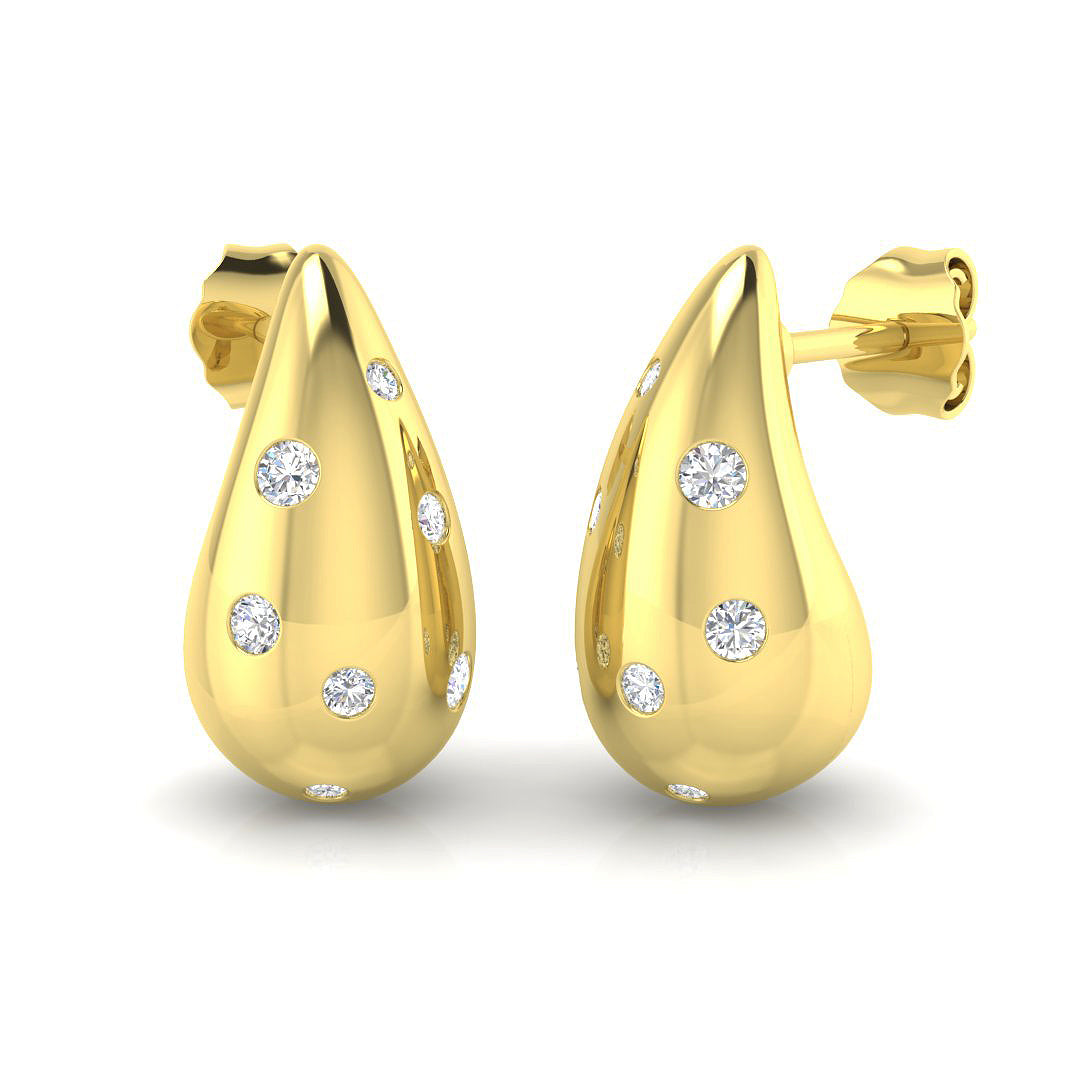 SE6508 — Earrings - 9k Yellow Gold