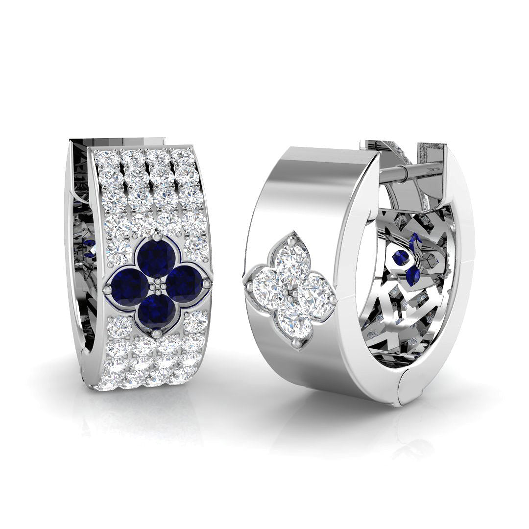 SE6513 — Earrings - 9k White Gold