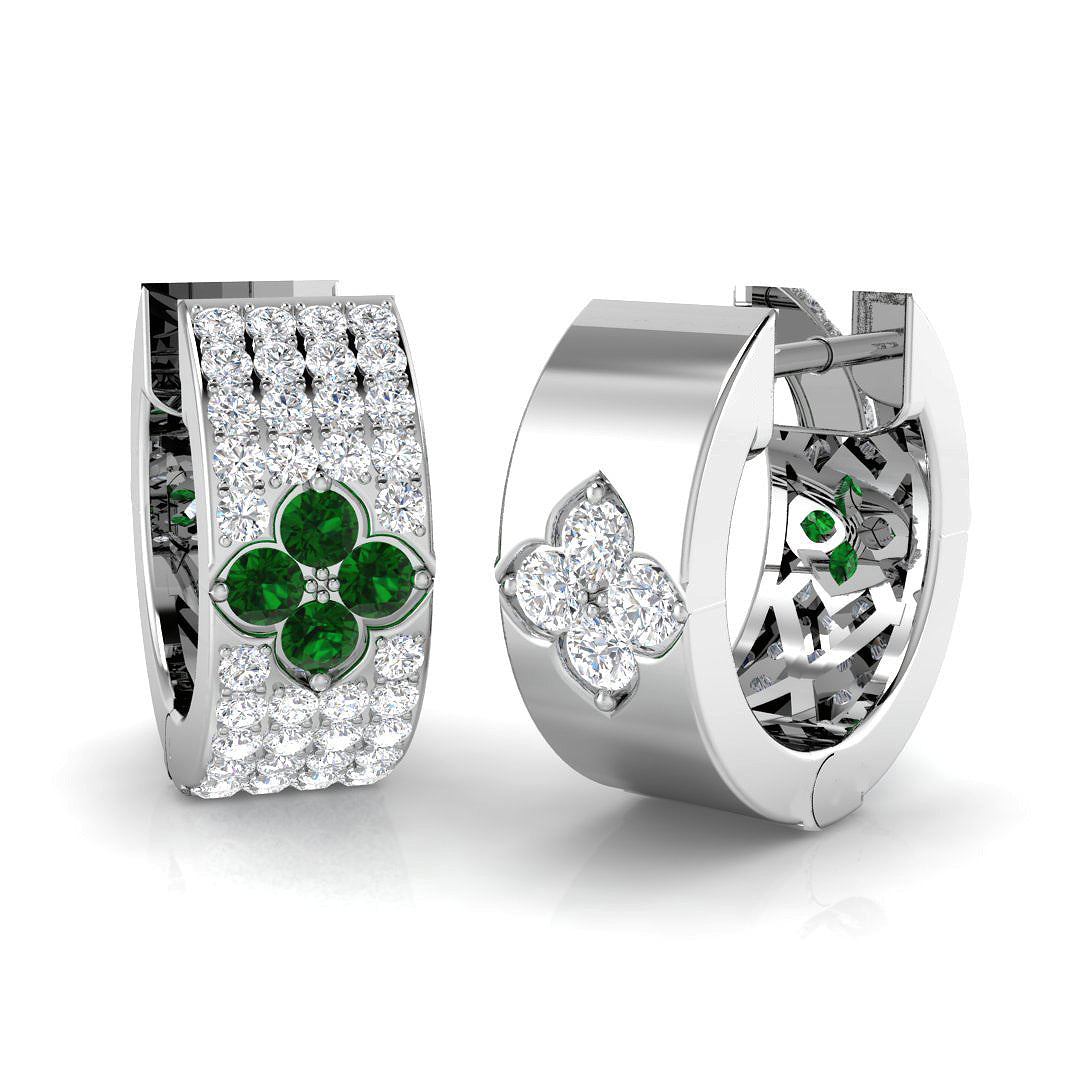 SE6513 — Earrings - 9k White Gold