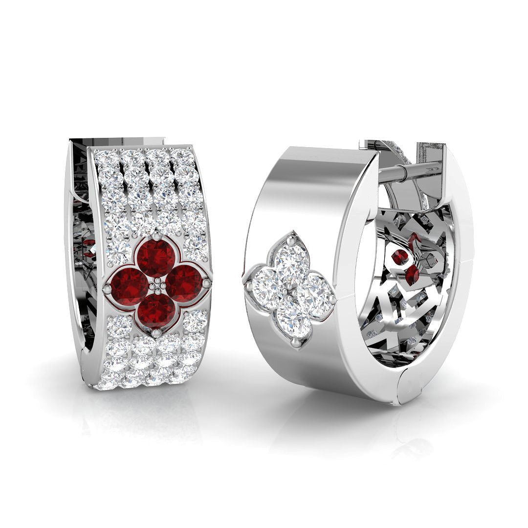 SE6513 — Earrings - 9k White Gold