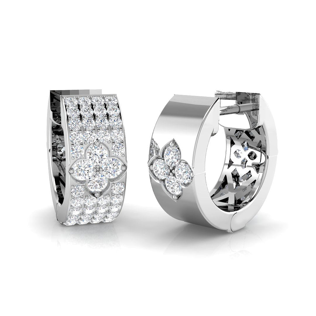 SE6513 — Earrings - 9k White Gold