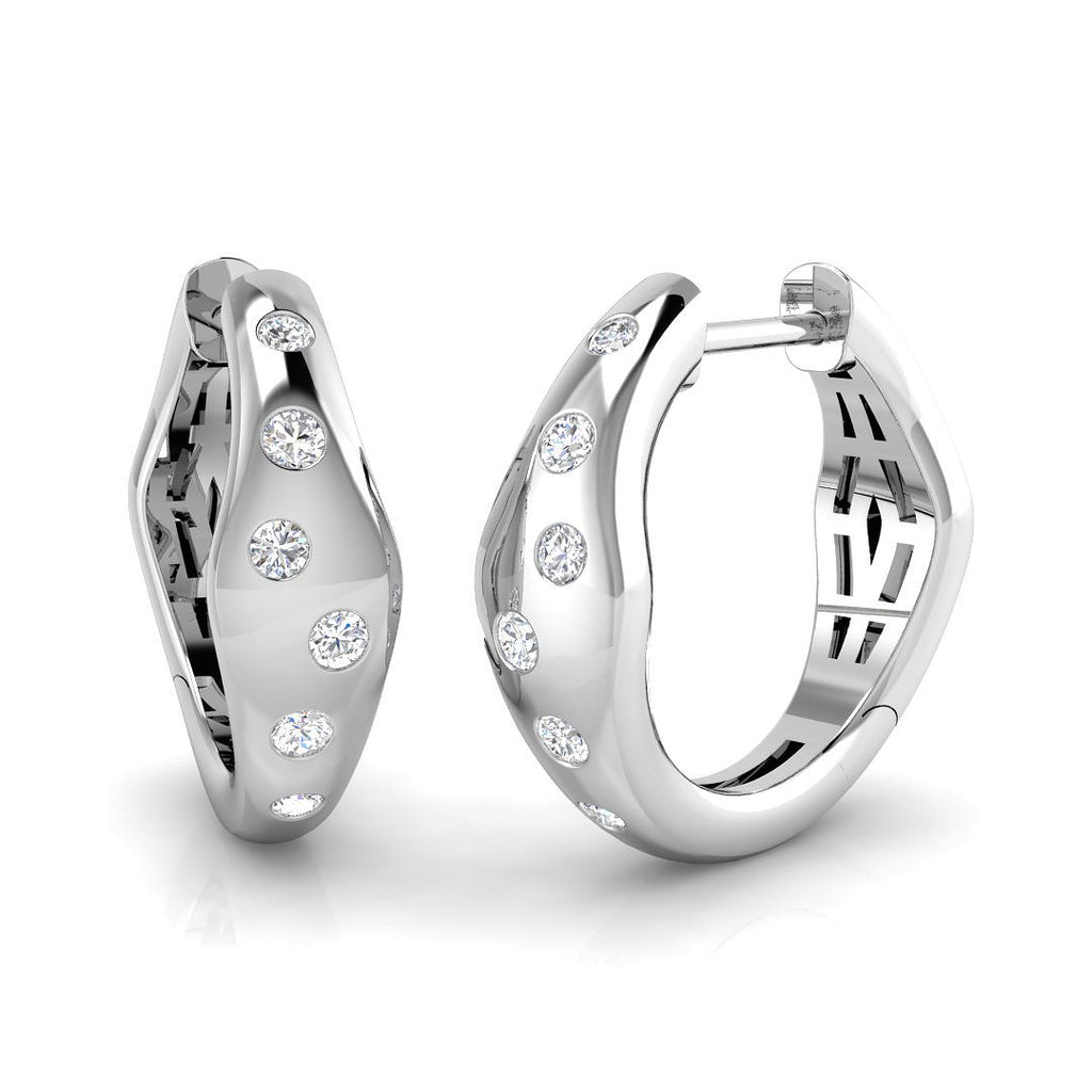 SE6514 — Earrings - 9k White Gold