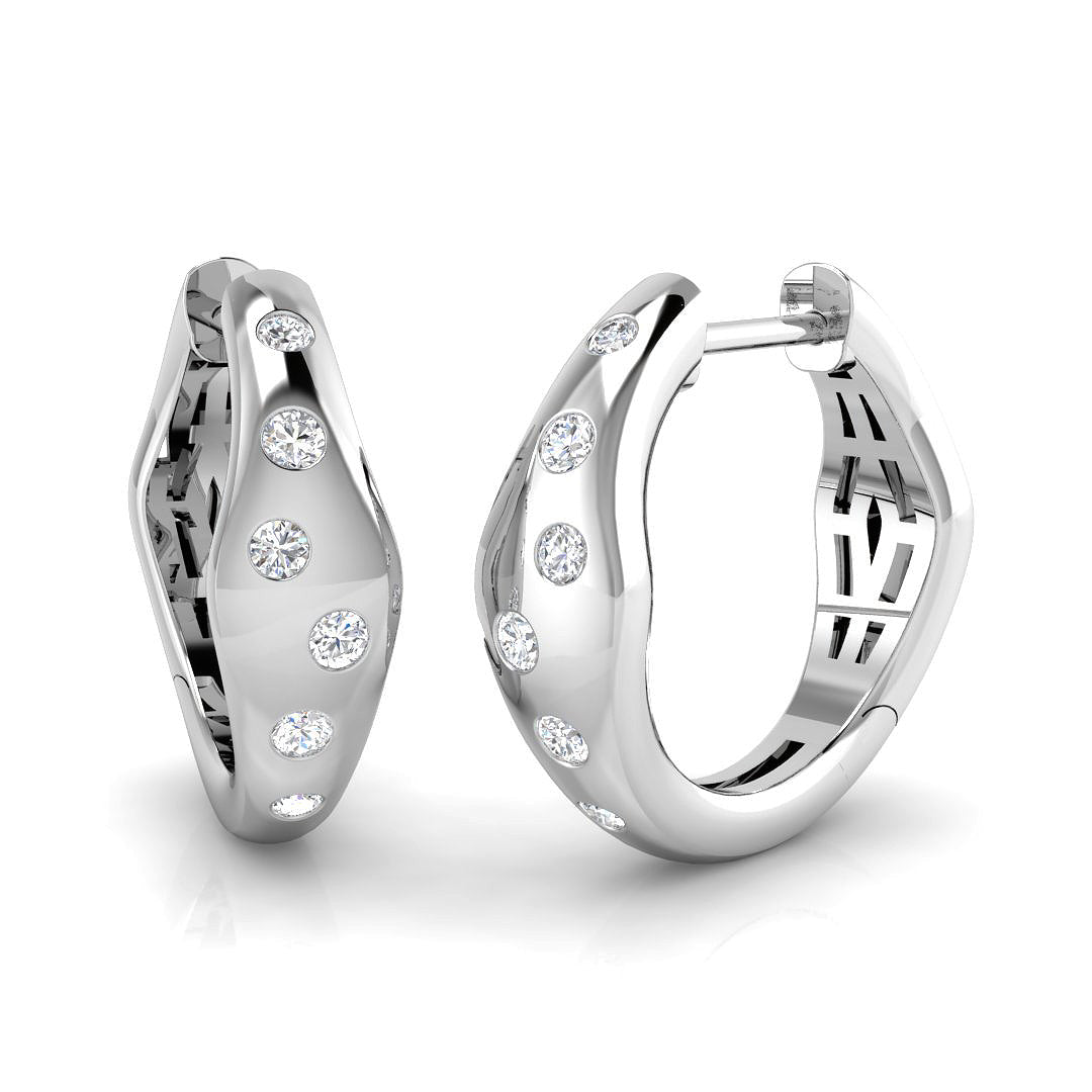 SE6514 — Earrings - 9k White Gold