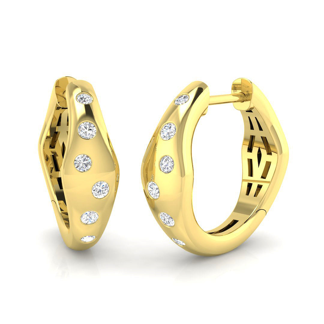 SE6514 — Earrings - 9k Yellow Gold