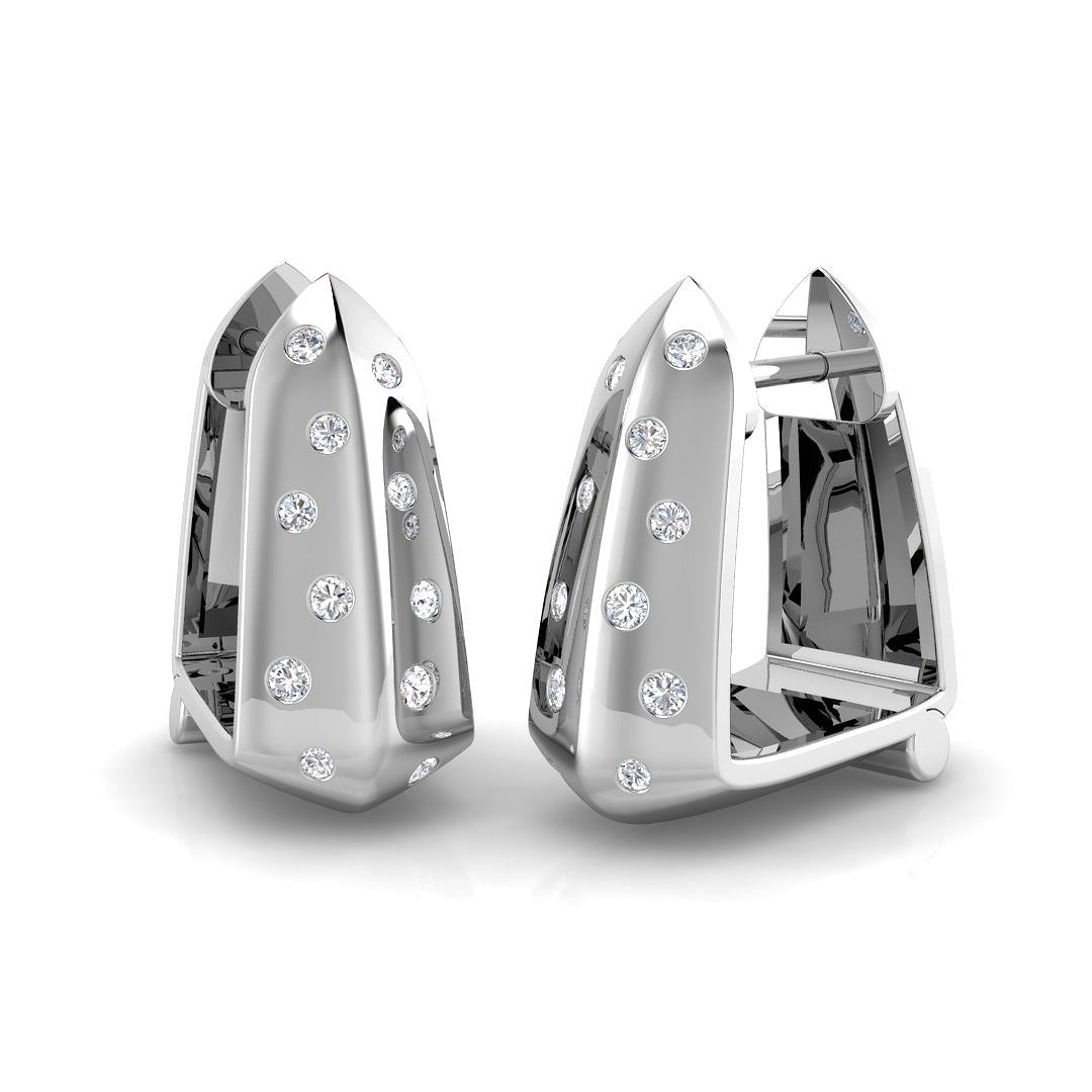 SE6515 — Earrings - 9k White Gold