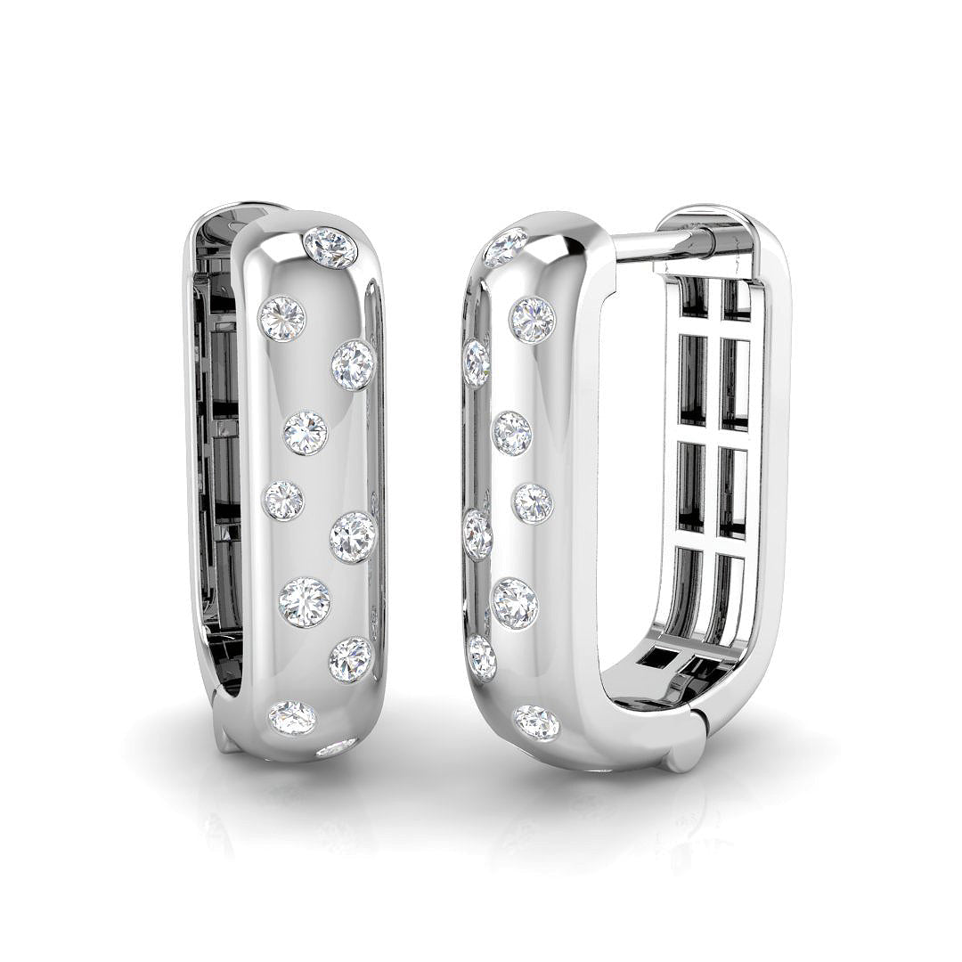 SE6516 — Earrings - 9k White Gold