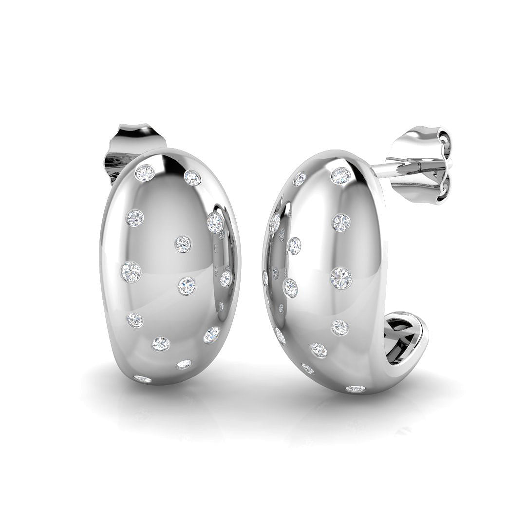 SE6517 — Earrings - 9k White Gold