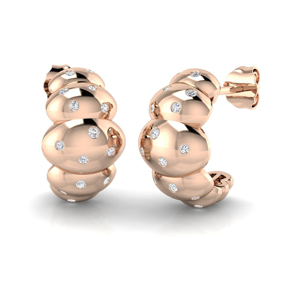 SE6518 — Earrings - 9k Rose Gold