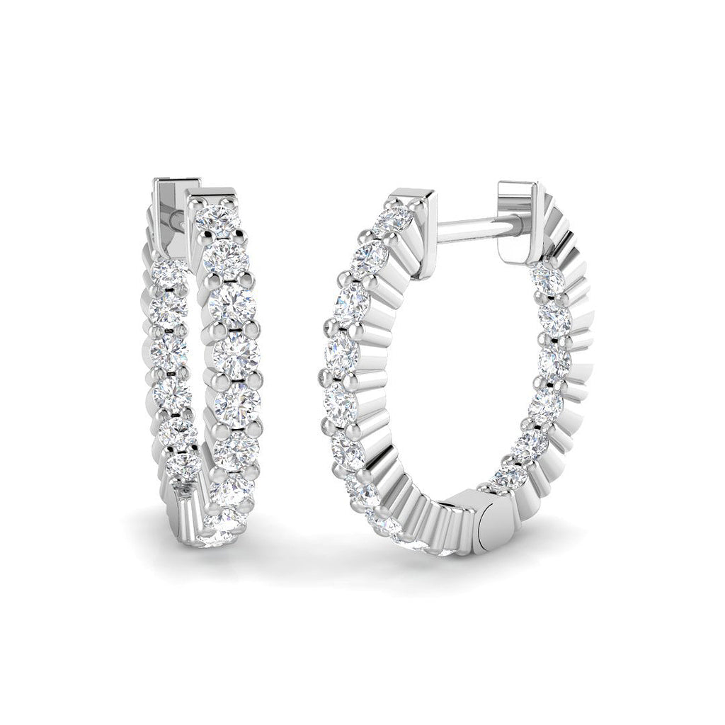 SE6520 — Earrings - 9k White Gold