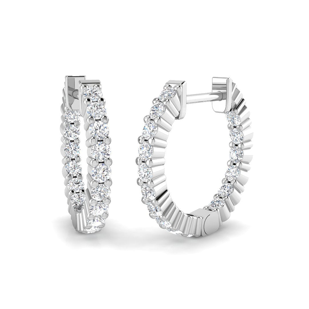SE6520 — Earrings - 9k White Gold