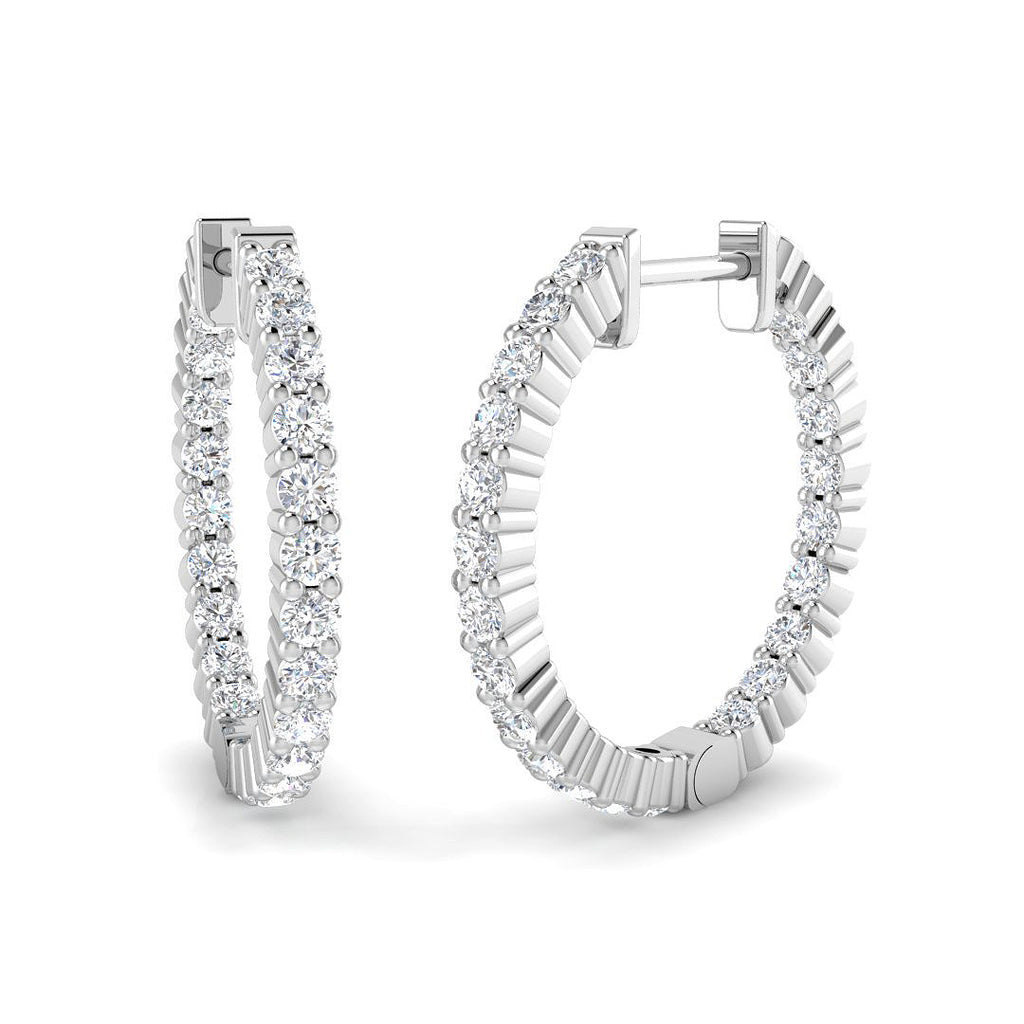 SE6521 — Earrings - 9k White Gold